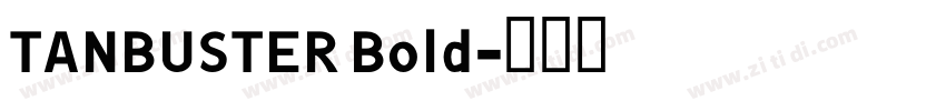 TANBUSTER Bold字体转换